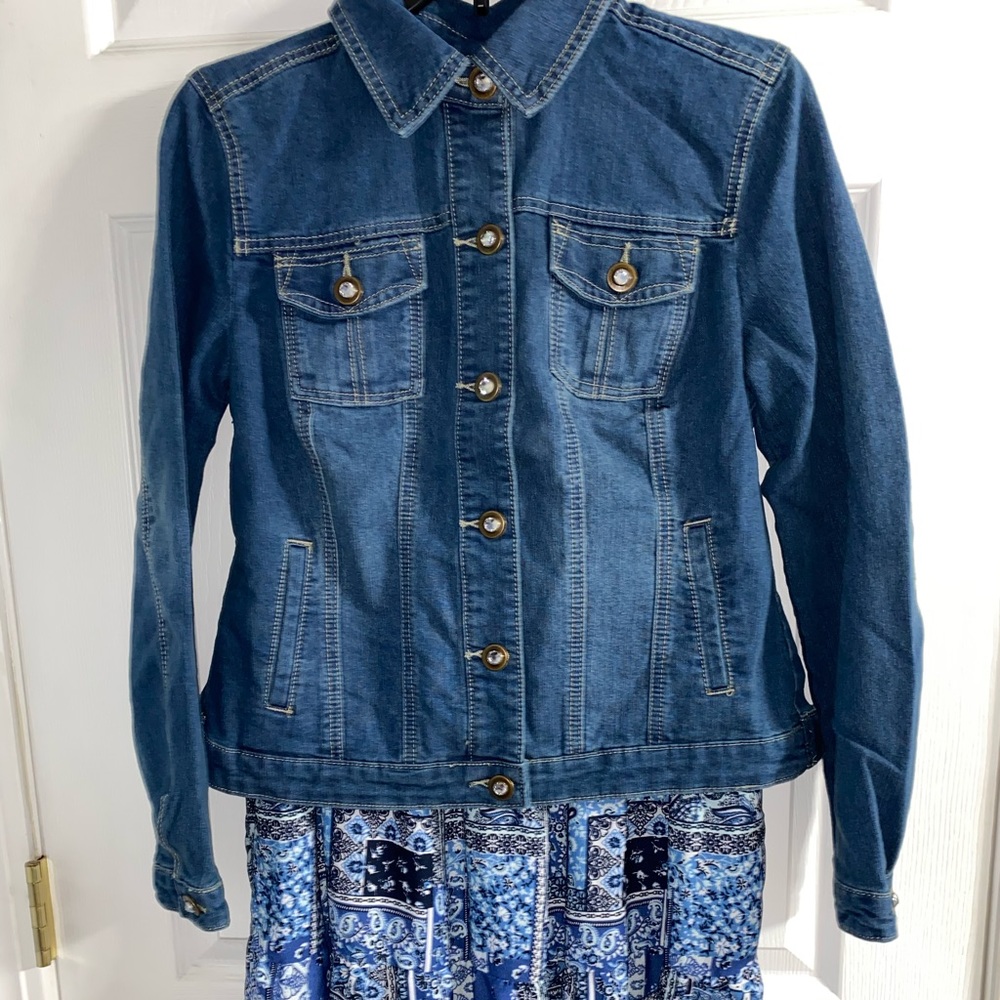 NEW with Tags! C&B Denim Jacket - Picture 2 of 5